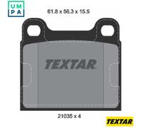 Brake Pads Set 2103501 Rear Textar 0004205720 0004205820 0004206220 0004206280