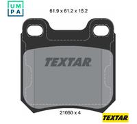 TEXTAR 2105002 Brake pad set