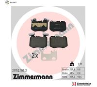 ZIMMERMANN 21152.185.2 Brake pad set