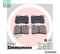 Brake pads 21153.160.1 ZIMMERMANN for MERCEDES-BENZ E-CLASS E-CLASS T-Model