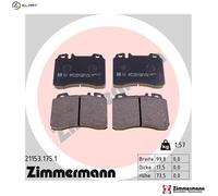 ZIMMERMANN 21153.175.1 Brake pad set