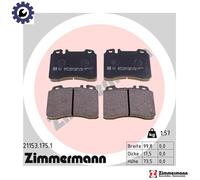 ZIMMERMANN 21153.175.1 Brake pad set