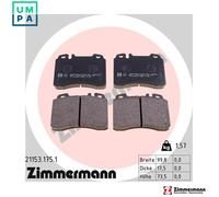 ZIMMERMANN 21153.175.1 Brake pad set