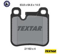 Brake Pads Set 2116301 Rear Textar 96409435251 96435294002 96435294900
