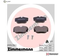 BRAKE PAD SET DISC BRAKE 21173.170.1 FOR BMW Z1/Roadster M40B18 M42B18 M10B18