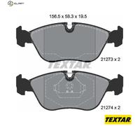 Textar Front Disc Brake Pad Set 2127304 – Fits Volvo 850 S70 V70 C70 XC70