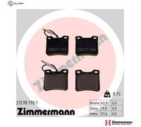 ZIMMERMANN 21278.170.1 Brake pad set