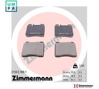ZIMMERMANN 21303.188.1 Brake pad set