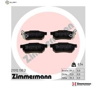 Brake pads 21312.130.2 ZIMMERMANN for ROVER HONDA MG