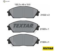 TEXTAR 2132201 Brake pad set