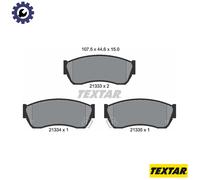 Brake pads 2133301 TEXTAR for SUZUKI SUBARU GEO TATA