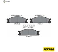 TEXTAR 2134702 Brake pad set