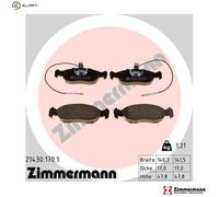 BRAKE PAD SET DISC BRAKE 21430.170.1 FOR PEUGEOT 306/Hatchback/Convertible 1.4L