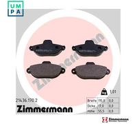 ZIMMERMANN 21436.170.2 Brake pad set
