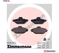 ZIMMERMANN 21436.170.2 Brake pad set