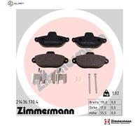 ZIMMERMANN 21436.170.4 Brake pad set