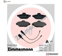 ZIMMERMANN 21436.170.6 Brake pad set