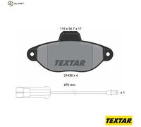 BRAKE PAD SET DISC BRAKE 2143603 FOR FIAT 176B1.000/B4.000 1.2L 4cyl PUNTO