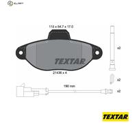 BRAKE PAD SET DISC BRAKE 2143609 FOR FIAT FORD 169 A4.000 1.2L 4cyl 500 1.2L KA