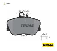Textar Car Brake Pad Front Caliper Screws For Mercedes-Benz 2143905