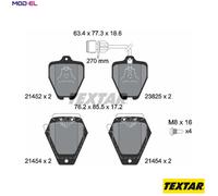 BRAKE PAD SET DISC BRAKE 2145201 FOR AUDI 100 500 A6/S6 A8/S8 AAN 2.2L 5cyl 100