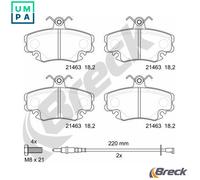 4x ✅Fits BRECK 21463 00 702 10 Brake Pad Set, disc brake 21463 00 70 ⭐UK Seller⭐