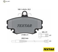 Textar Front Brake Pads fits Renault Super 5 9 11 18 19 20 21 25 Fuego Espace