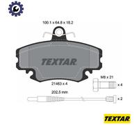 Textar Front Brake Pads fits Renault Super 5 9 11 18 19 20 21 25 Fuego Espace