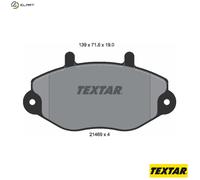 For Ford Genuine OE Textar Brake Pads Full Set Of 4 Front 2146901