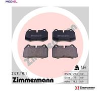 BRAKE PAD SET DISC BRAKE 21471.175.1 FOR BMW 8/E3/E31 M51D25 2.5L M52B28 2.8L
