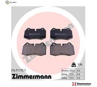 BRAKE PAD SET DISC BRAKE 21471.175.1 FOR BMW 8/E3/E31 M51D25 2.5L M52B28 2.8L