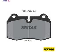BRAKE PAD SET DISC BRAKE 2147102 FOR BMW 8/E3/E31 MASERATI 4200/GT/COUPE 3200