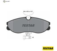 BRAKE PAD SET DISC BRAKE 2148101 FOR FORD NISSAN TERRANO/II/Van LARGO MISTRAL