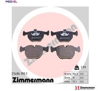 Brake pads 21486.190.1 ZIMMERMANN for BMW ALPINA