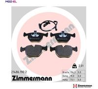 ZIMMERMANN 21486.190.2 Brake pad set