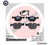 ZIMMERMANN 21486.190.2 Brake pad set