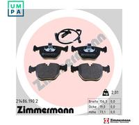ZIMMERMANN 21486.190.2 Brake pad set