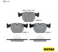 Brake Pad Set For Disc For Alpina B10 BMW 5 Series 7 Series X3 X5 TEXTAR 2148602