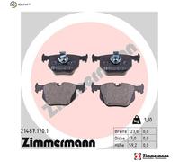 Brake pads 21487.170.1 ZIMMERMANN for BMW LAND ROVER