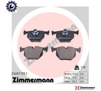Brake pads 21487.170.1 ZIMMERMANN for BMW LAND ROVER