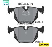 Textar Brake Pad Set 2148701 Rear, Fits Alpina Roadster V8 BMW 3 Series X5