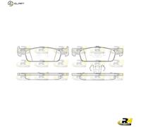 BRAKE PAD SET DISC BRAKE 21540.00 FOR RENAULT CLIO/MIO/IV/Hatchback/Van LOGAN