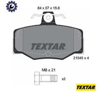 Textar 2154501 Rear Disc Brake Pad Set Fits Nissan