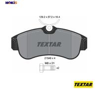 Brake Pads Set Front Textar 2154601 410602F025 410602F026 410602F027 410604M525