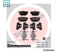 ZIMMERMANN 21553.140.1 Brake pad set