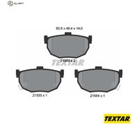 Textar Rear Brake Pads fits Nissan Bluebird Maxima Hyundai Lantra