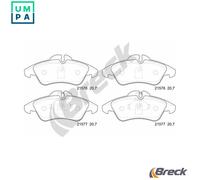 Brake pads 21576 00 703 10 BRECK for MERCEDES-BENZ VW
