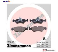 Otto Zimmermann Brake Pad Set 21592.185.1 - Disc Brake for VW LT Mk II/Bus 28-35/28-46 Van PUCH