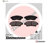 ZIMMERMANN 21601.175.1 Brake pad set