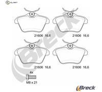BRAKE PAD SET DISC BRAKE 21606 00 702 00 FOR ALFA ROMEO LANCIA 2.0L 4cyl 156 166